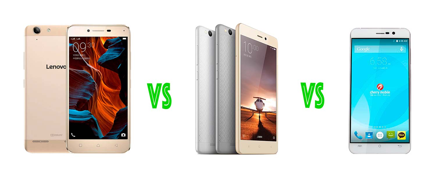 Lenovo Vibe K5 Plus VS Xiaomi Redmi 3 VS Cherry Mobile Flare S4 Specs ...