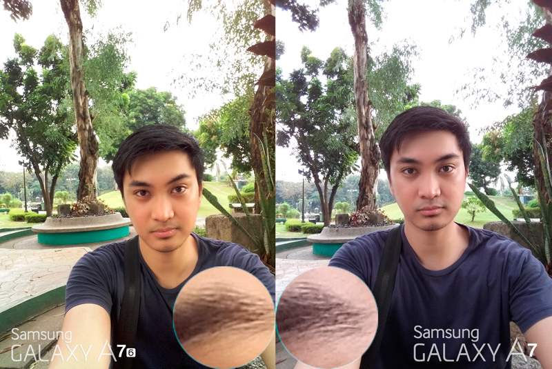 Galaxy A7 2016 VS A7 2015 daylight selfie sample philippines