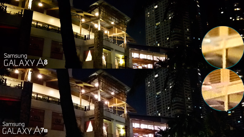 Galaxy A7 2016 VS A8 night shot sample outside philippines