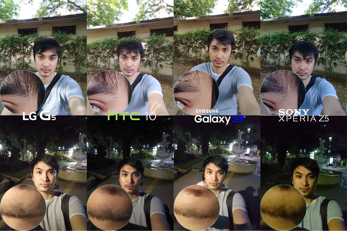 Selfie shot LG G5 vs HTC 10 vs Galaxy S7 vs Xperia Z5 Best Camera Full Comparison