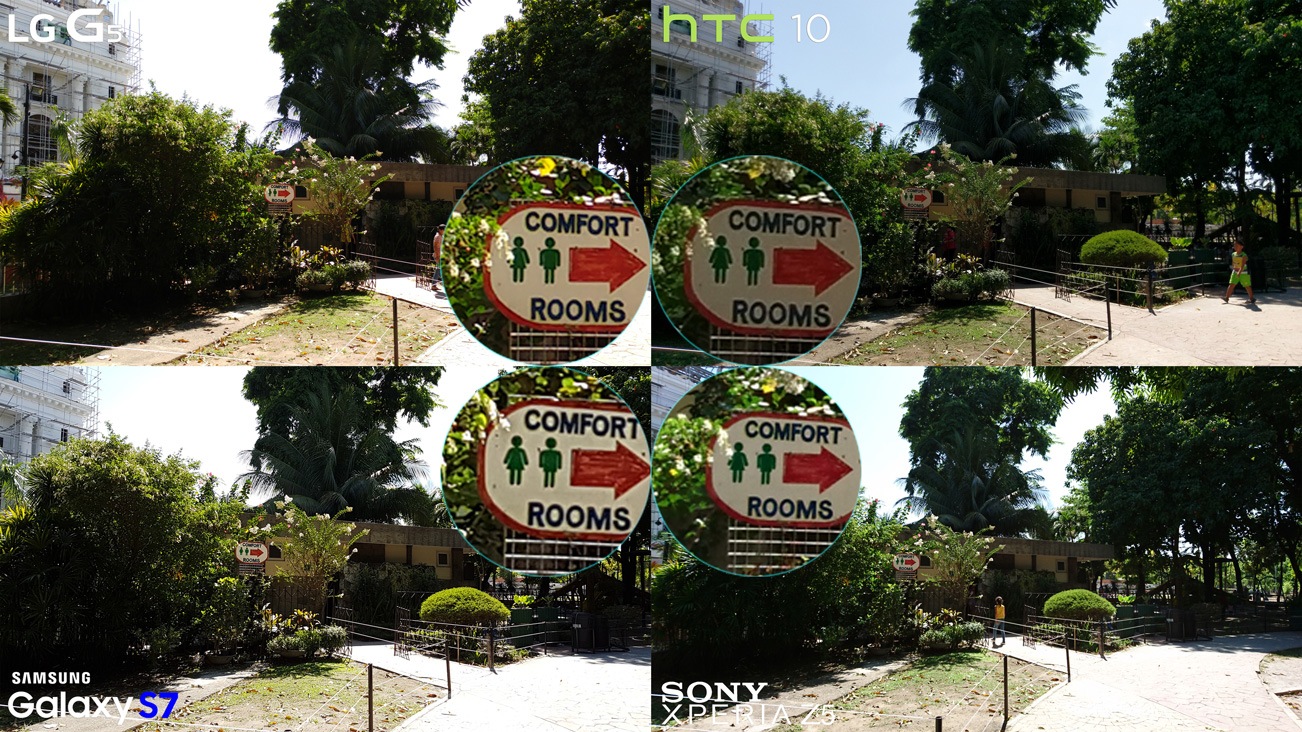 No HDR LG G5 vs HTC 10 vs Galaxy S7 vs Xperia Z5 Camera Full Comparison