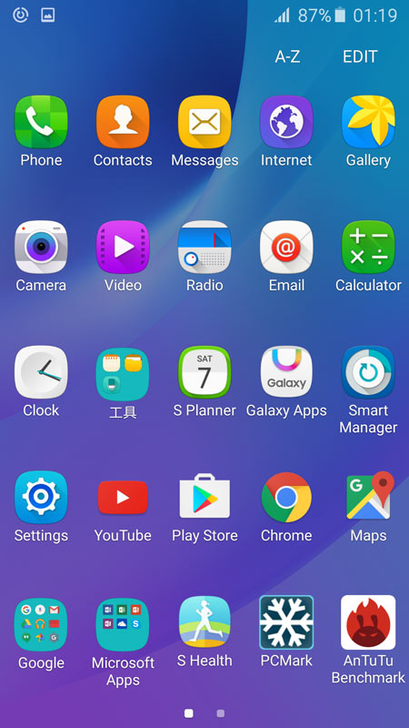 Samsung Galaxy J7 2016 battery antutu pcmark screen shot ui android 6.0 marshmallow7