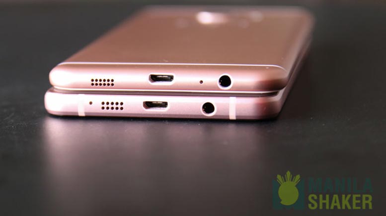 close up USB Samsung Galaxy C5 vs Galaxy A5 2016 Review Comparison PH Official 5