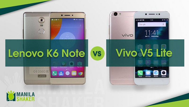 Phone-off: Lenovo K6 Note vs Vivo V5 Lite