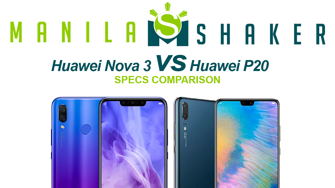 Huawei nova 3 vs huawei p20