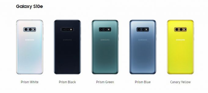 s10e all colors