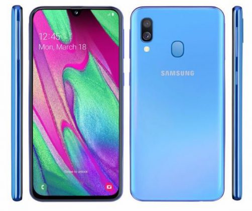 galaxy a40 blue