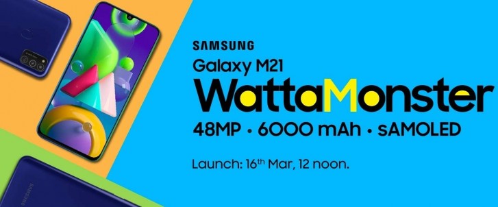 Samsung Galaxy M21 With 6000mah Launching On March 16