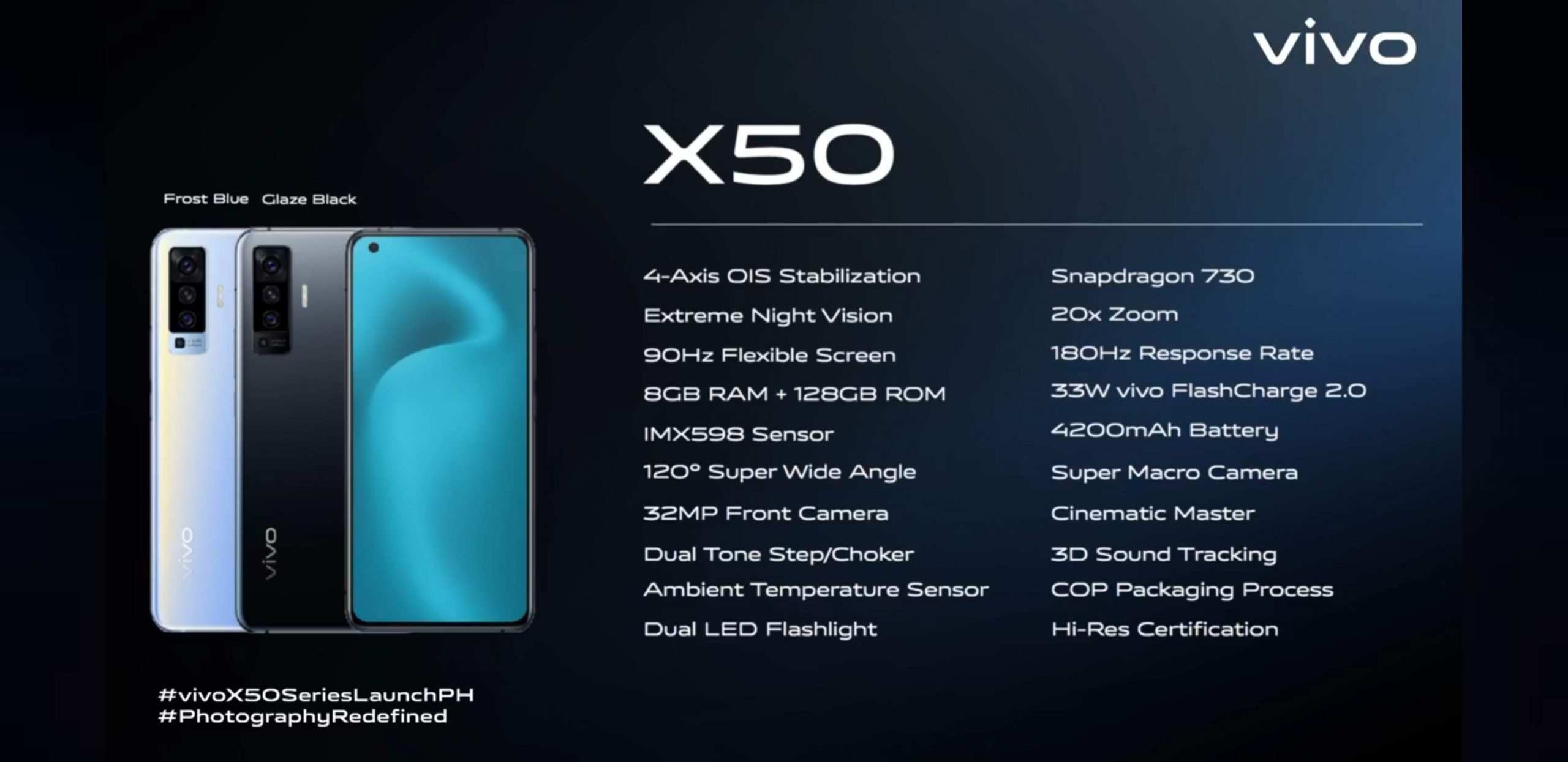 vivo x50 specs