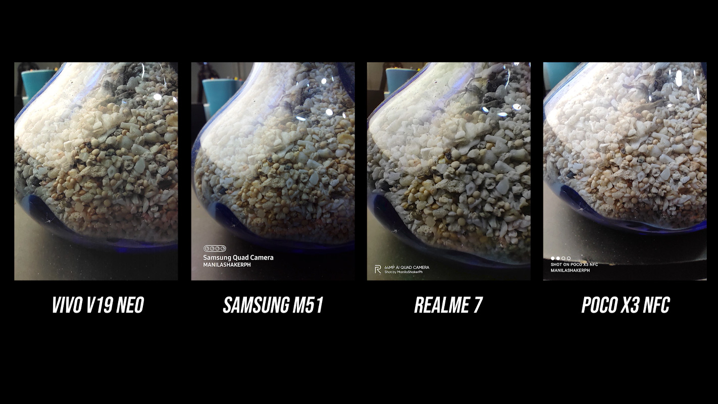 Realme 7 vs Galaxy M51, Poco X3, V19 Neo – Quad Camera Comparison