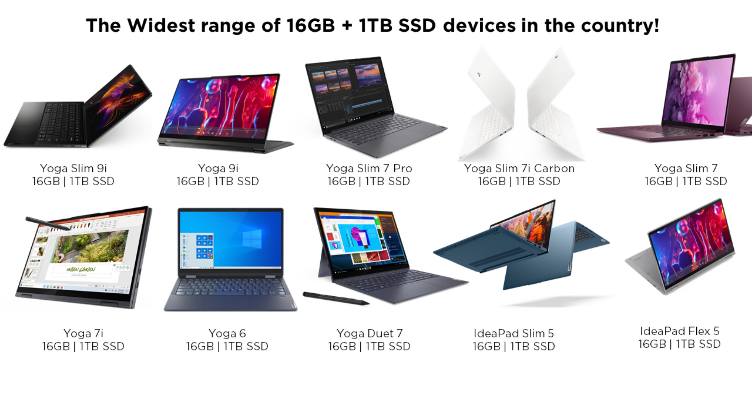 Lenovo Yoga 9, Yoga 7, Yoga 6, IdeaPad 5 & 3 Series Price Starts at