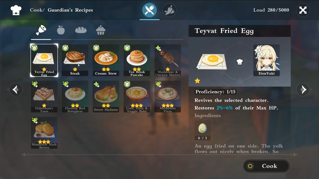 Genshin Impact Cooking guide: recipe locations, ingredients and character specialty dishes | RPG Site