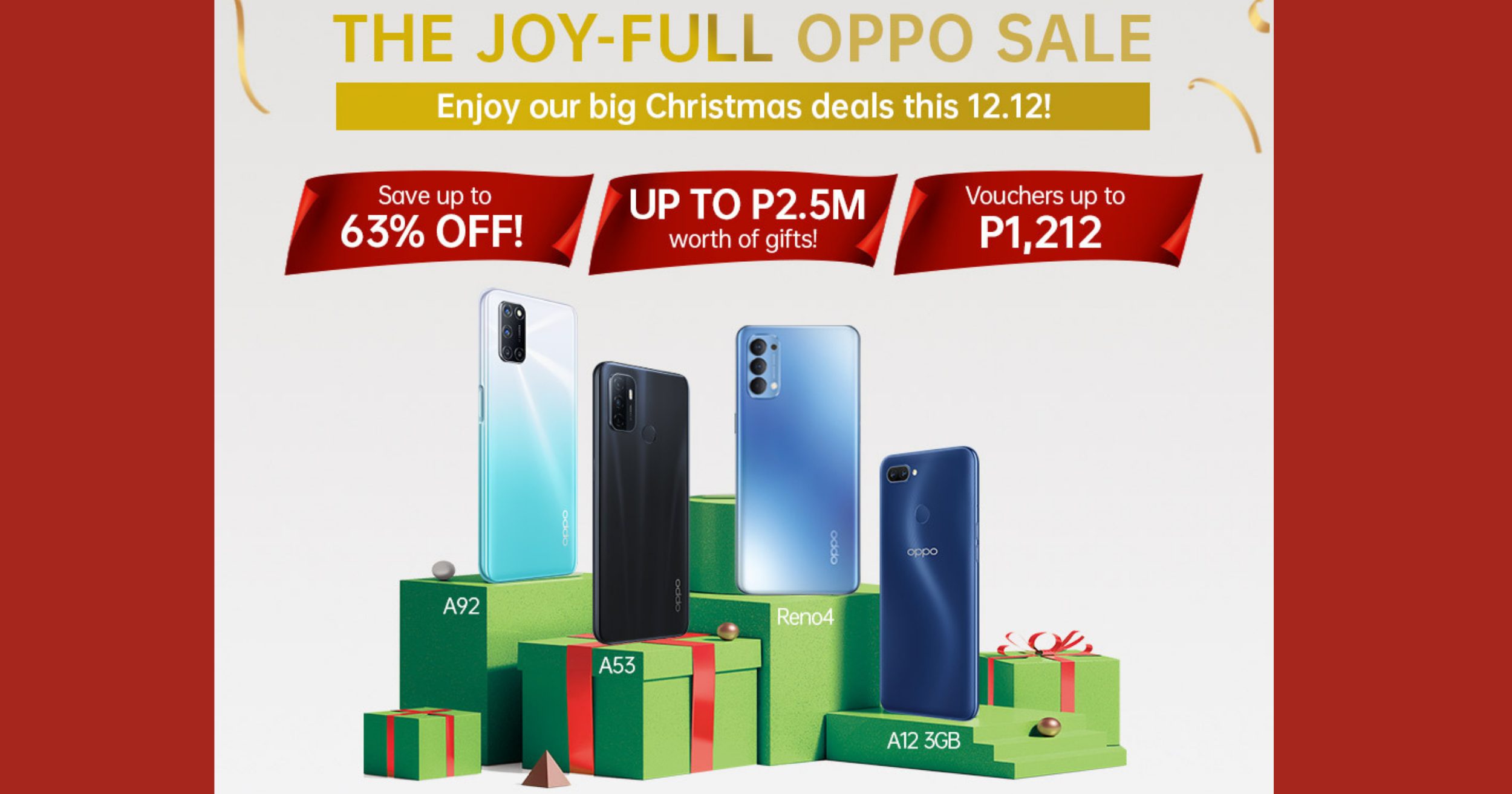OPPO Joy-Full 12.12 Online Sale Discounts Products up to 63% Off