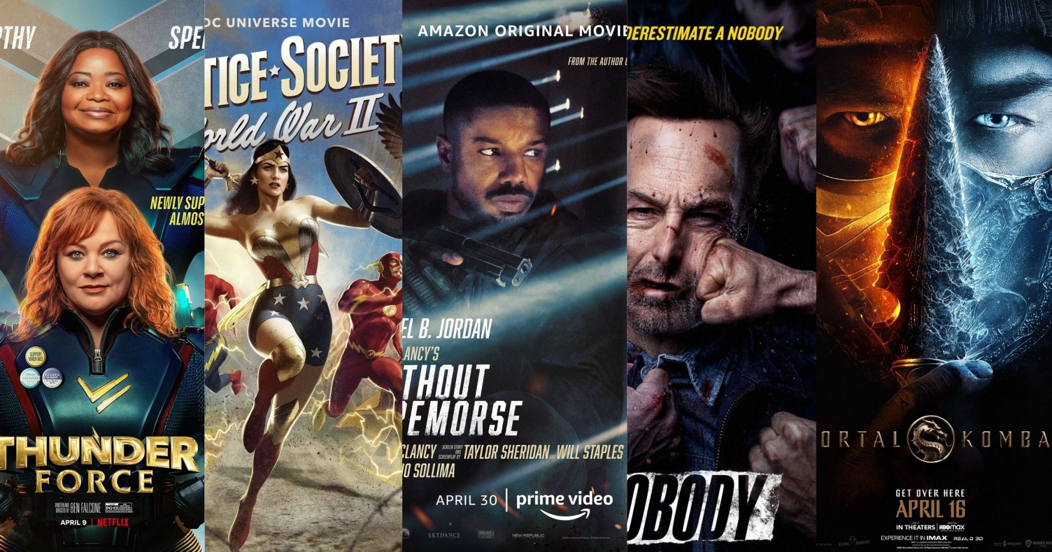 5 New Movie Releases on April 2021