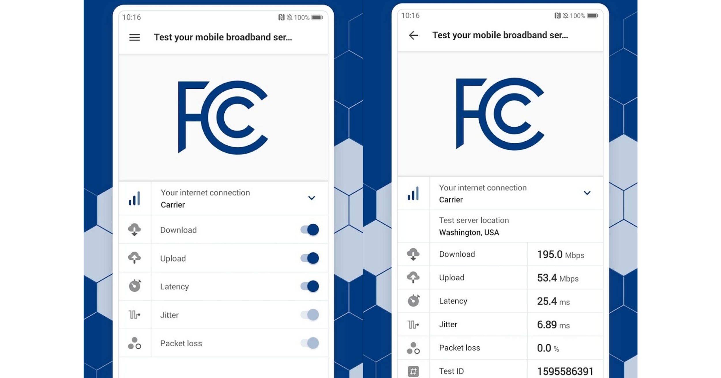 The FCC launched a Speed Test App available for Android and iOS