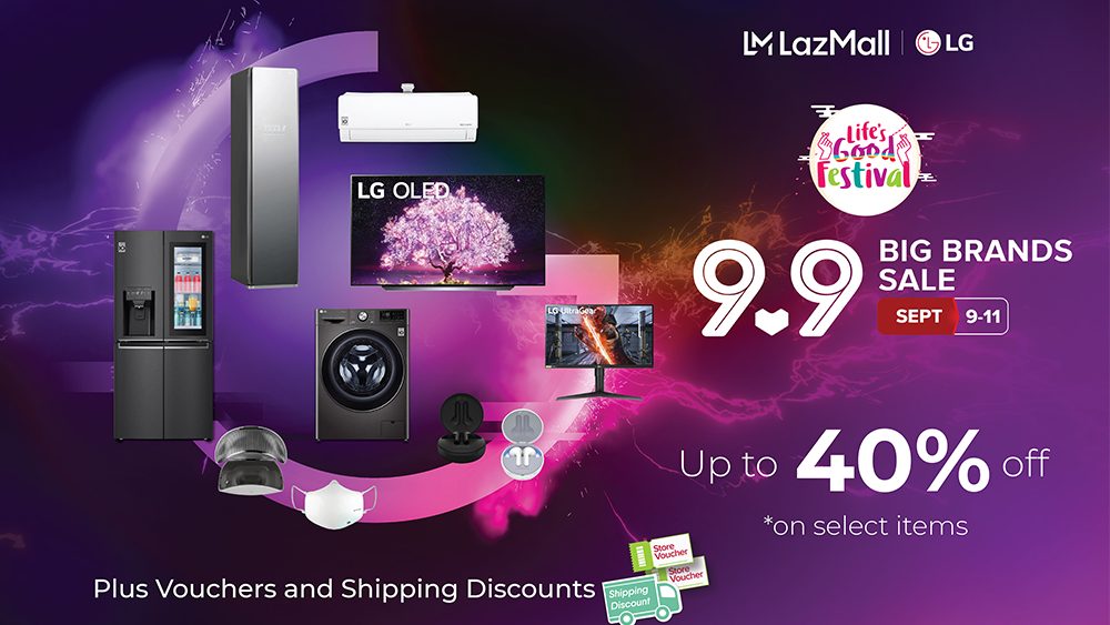 LG to offer discounts and vouchers on Lazada 9.9 sale