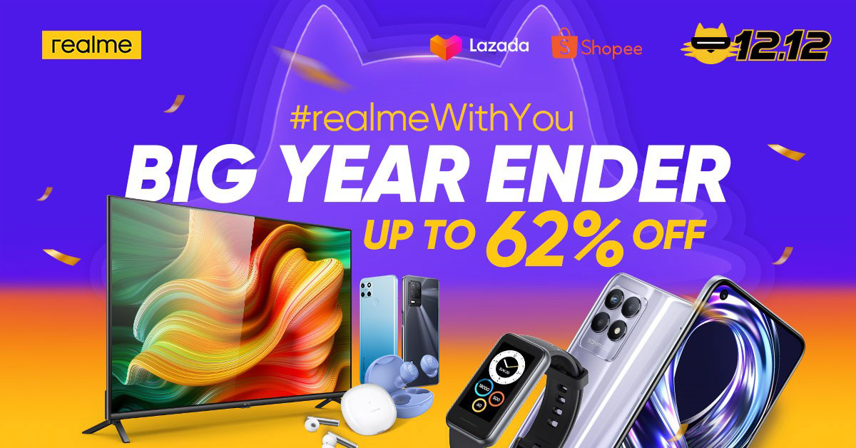 realme to offer up to 62% off this 12.12 on Shopee