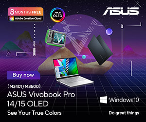 ASUS ZENBOOK 13 OLED banner ad 