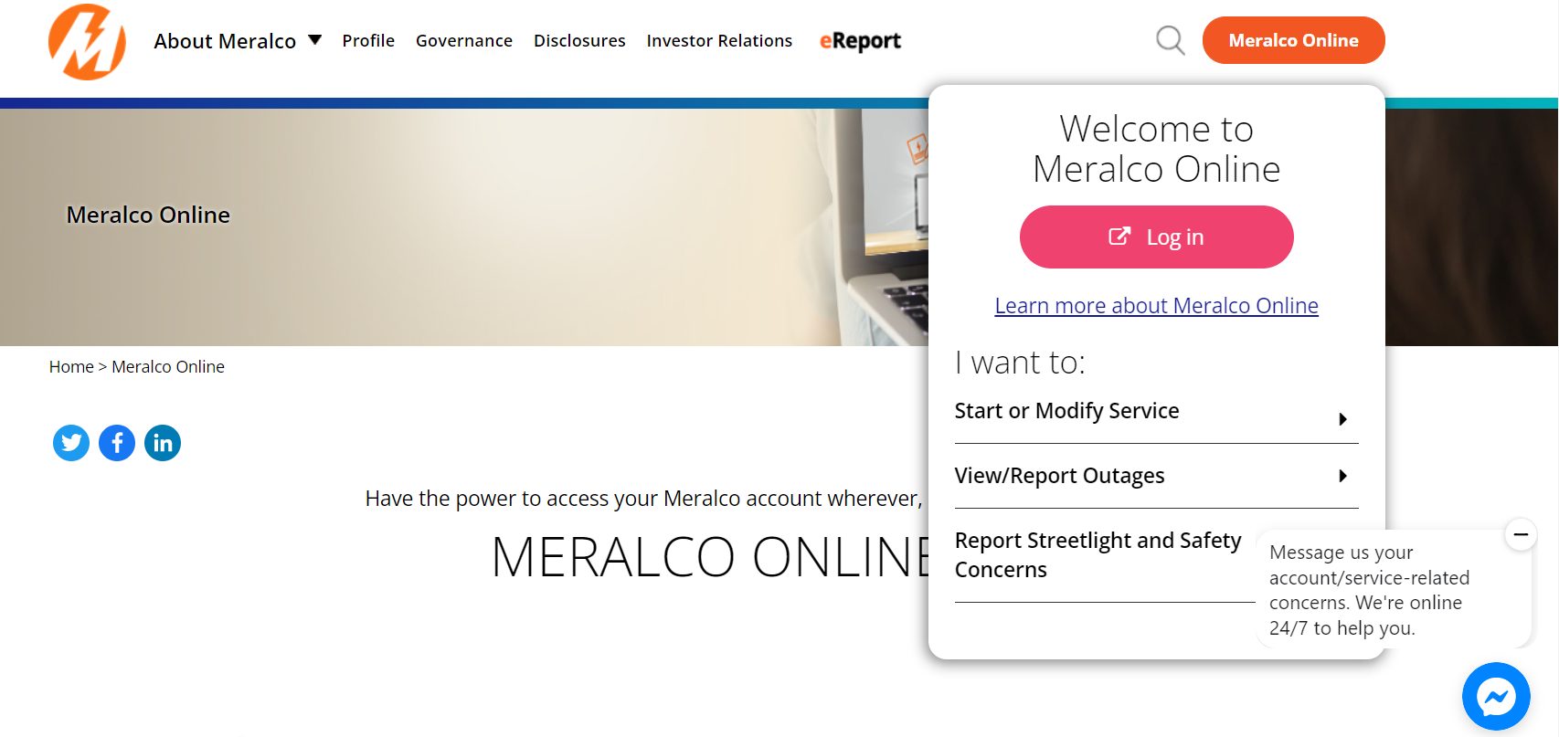 Here's How To Access MERALCO Bills Online