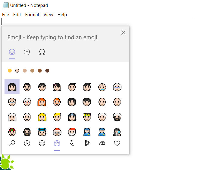 Emoji in Windows 10