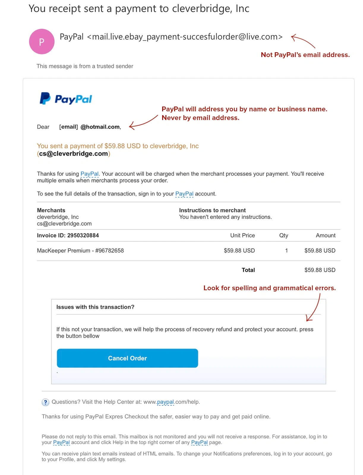 How To Avoid PayPal Invoice Scams
