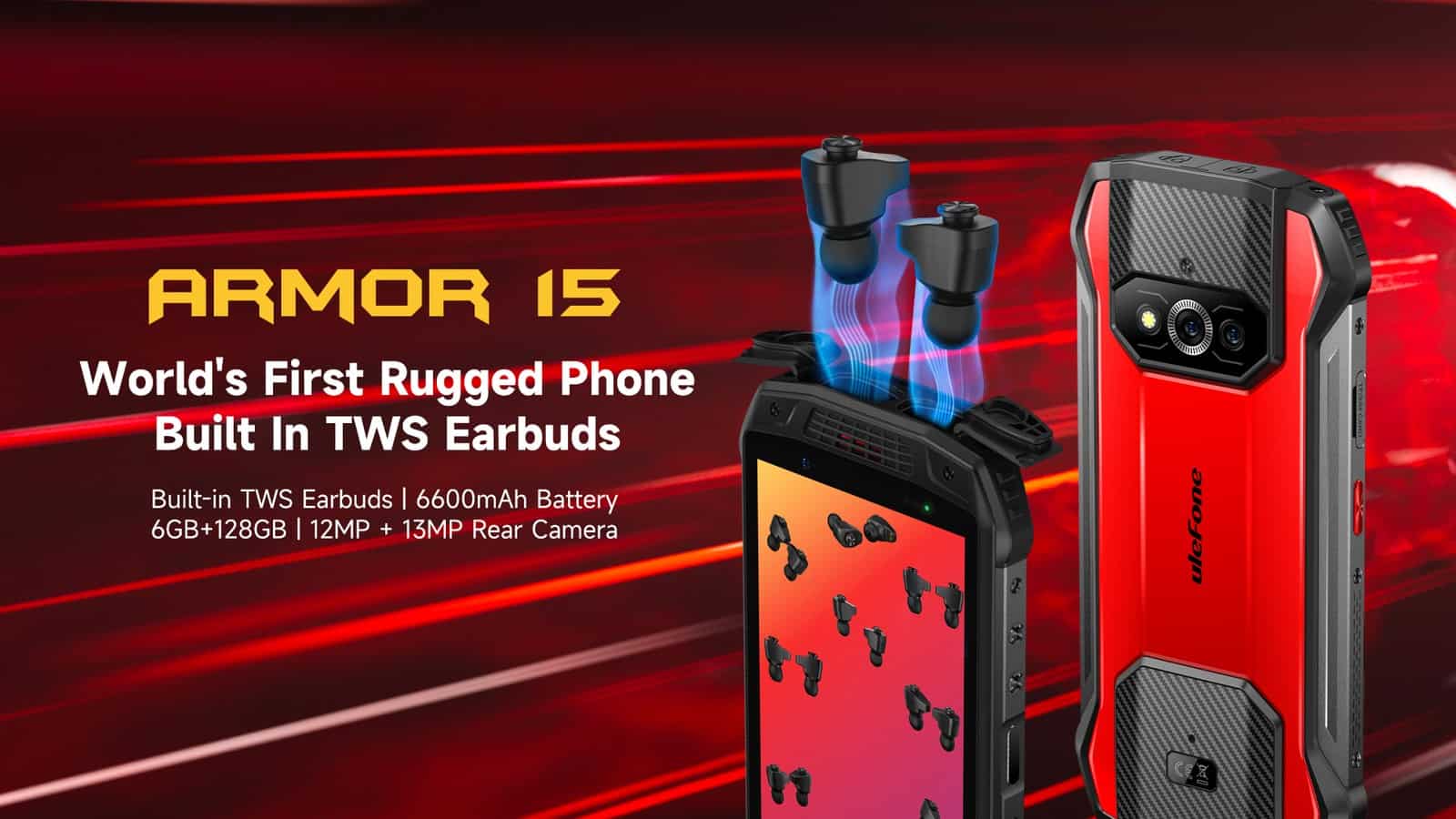 ULefone Armor 15: Rugged Construction + TWS Earbuds