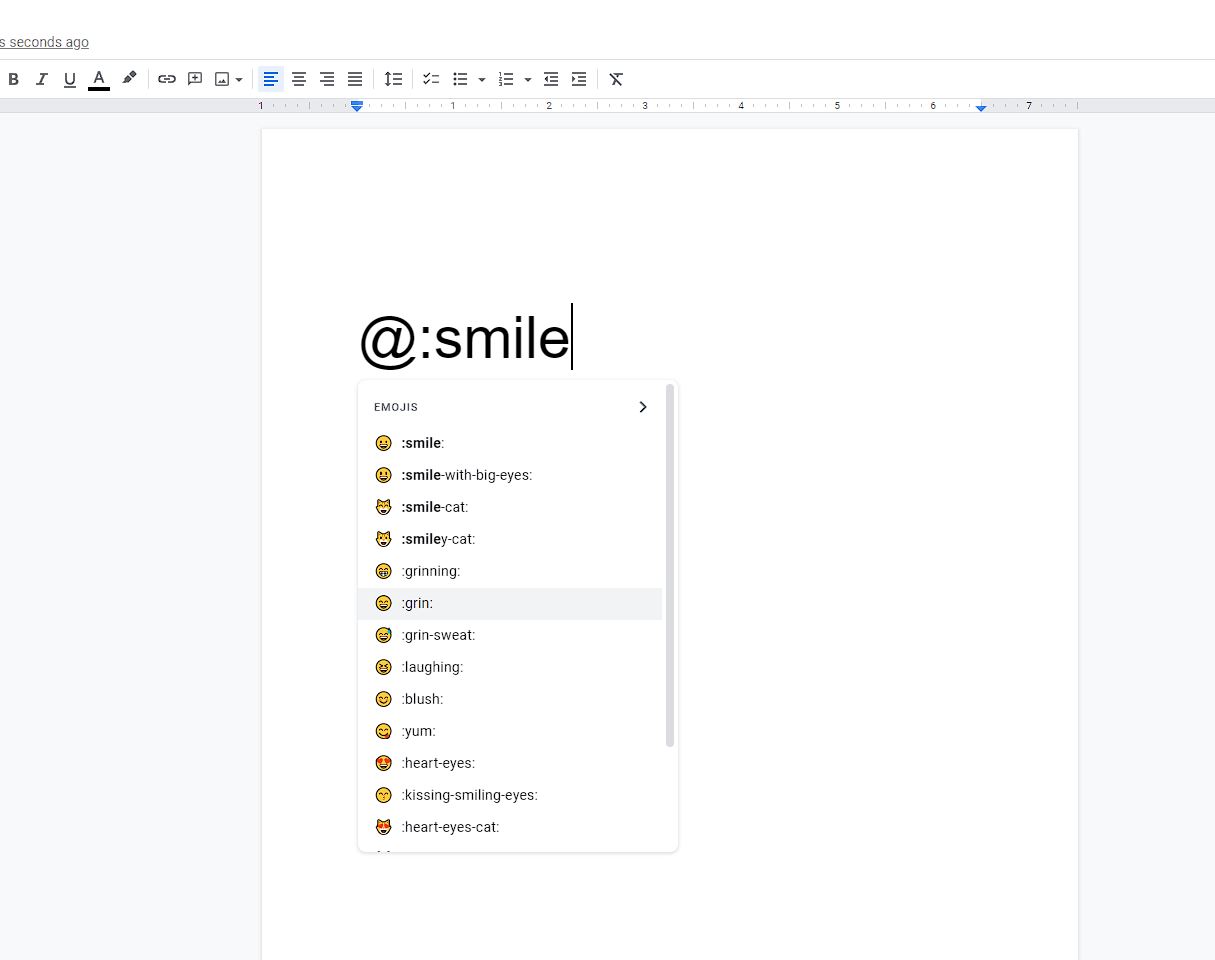 How to add emojis to google docs files