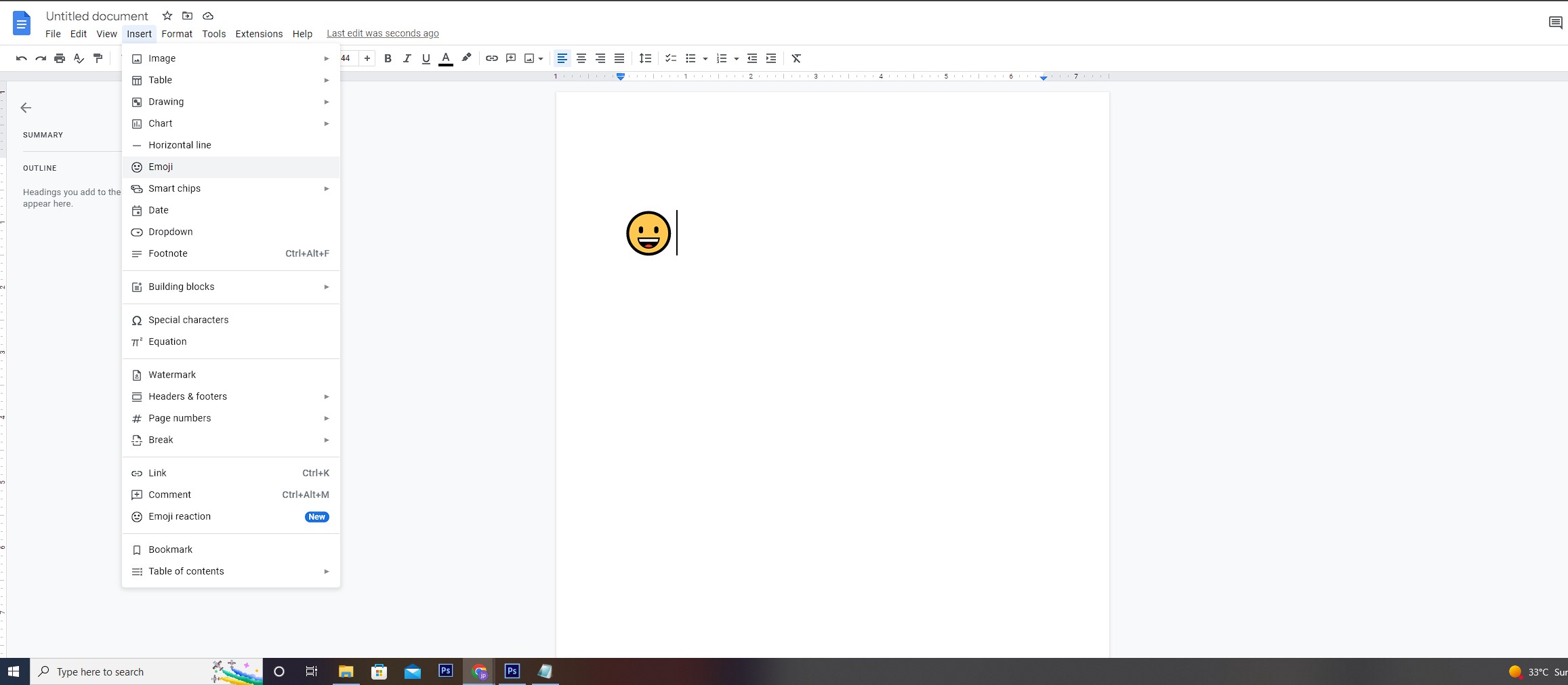 How to Add Emojis to Google Docs Files