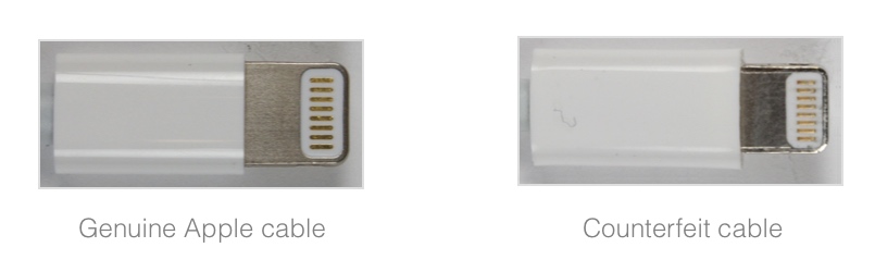 Tell if Apple cable is genuine or counterfeit