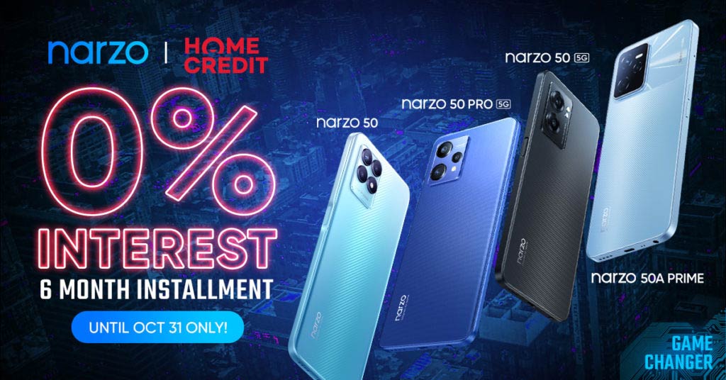 Home Credit Offers narzo for PHP45 Every Day