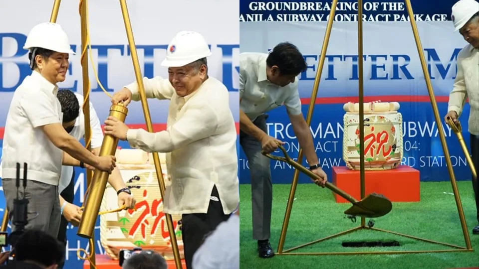 President Ferdinand “Bongbong” Marcos Jr. and Transportation Secretary Jaime Bautista led the groundbreaking ceremony for the Metro Manila Subway stations on October 3, 2022. 