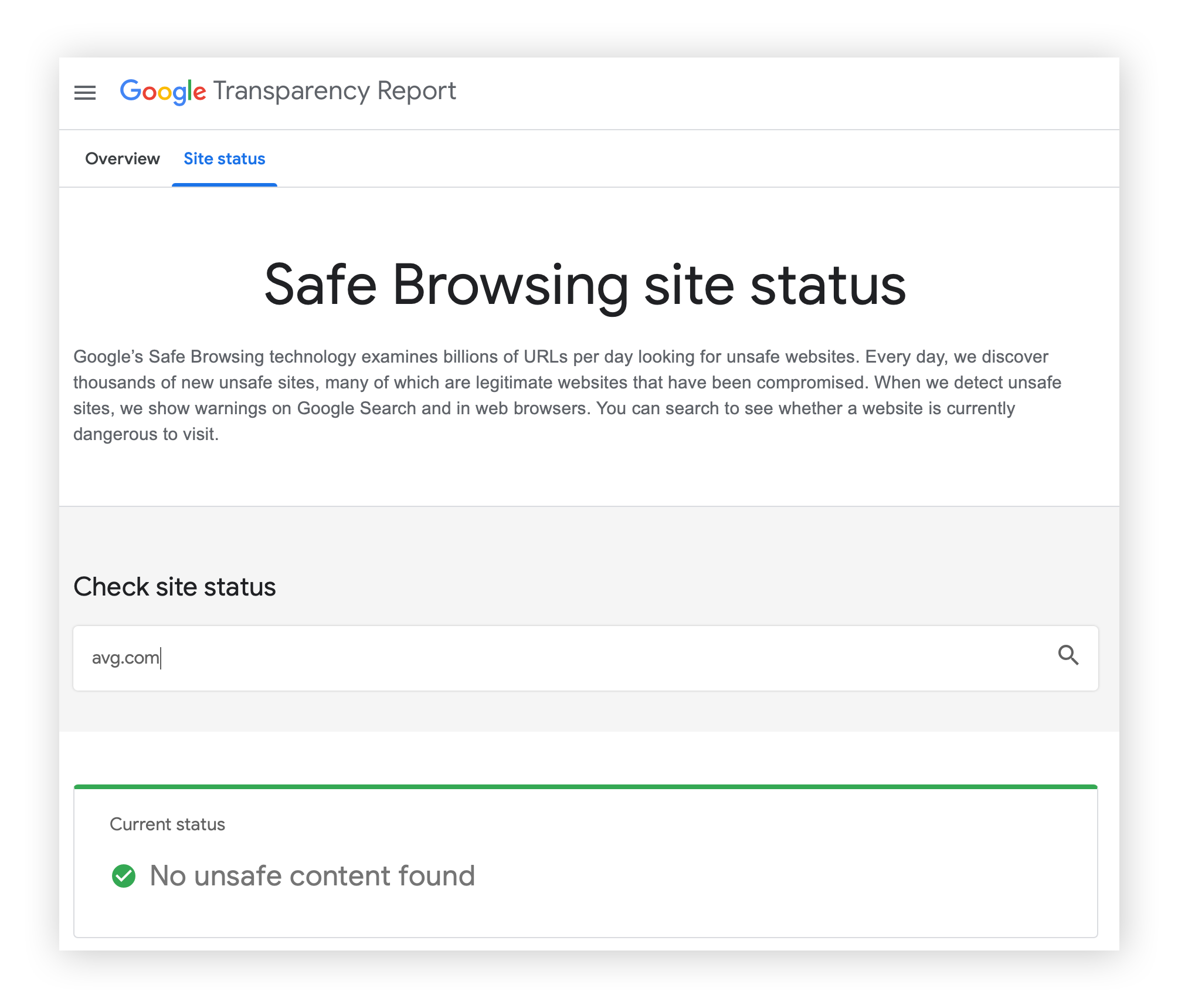 Google Safe Browsing