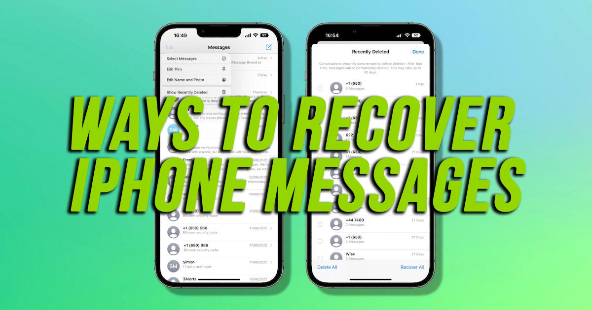 Ways to Recover iPhone Messages