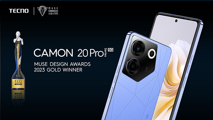 TECNO’s iconic CAMON 20 Pro Series receives Gold Award at the ...