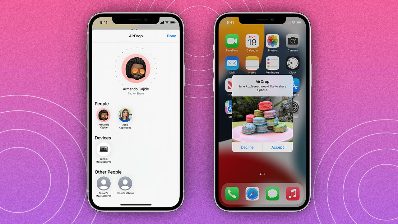 iPhone AirDrop
