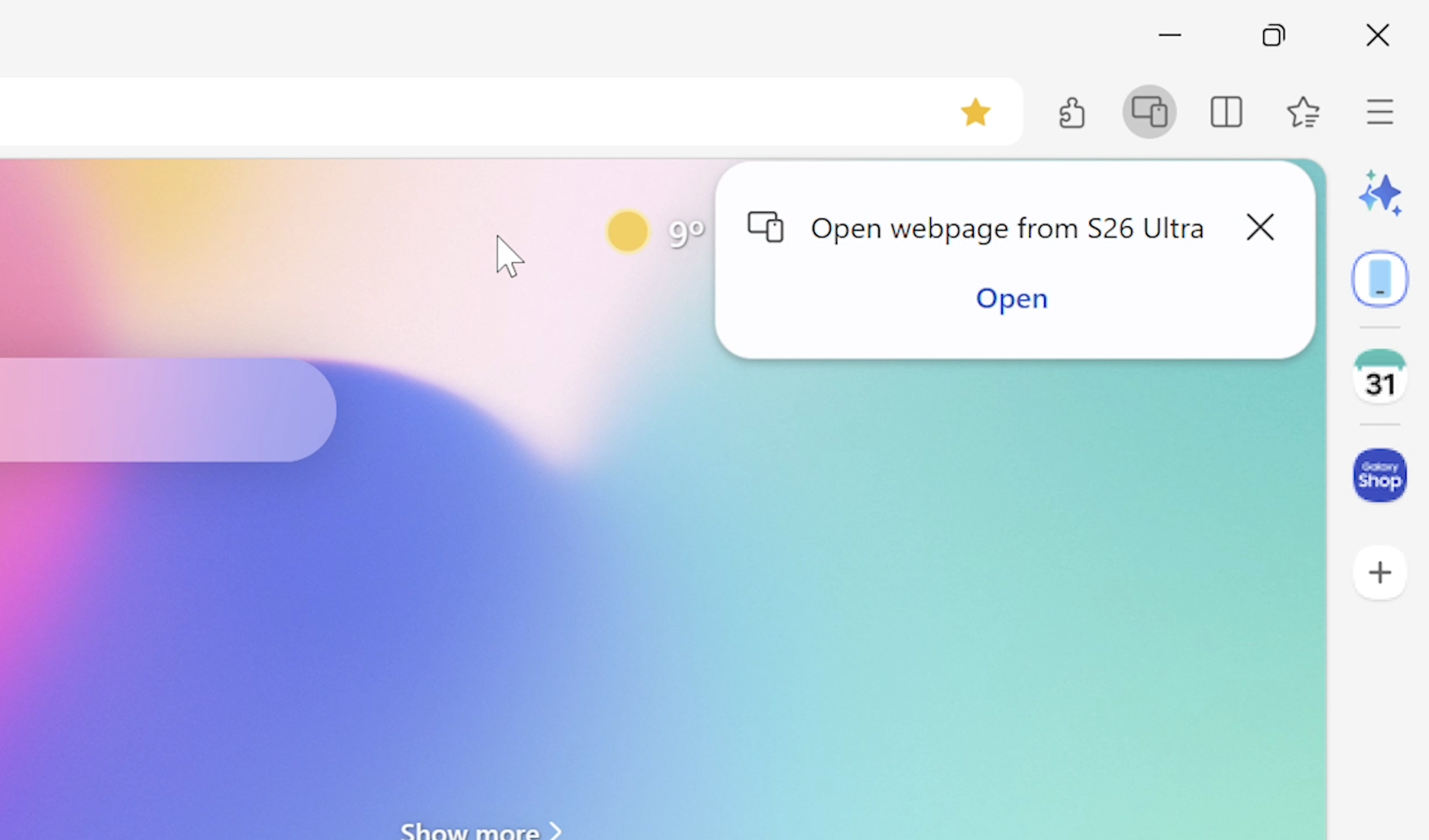 Samsung Browser for Windows