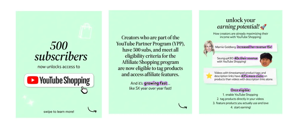 YouTube Shopping Affiliate Program