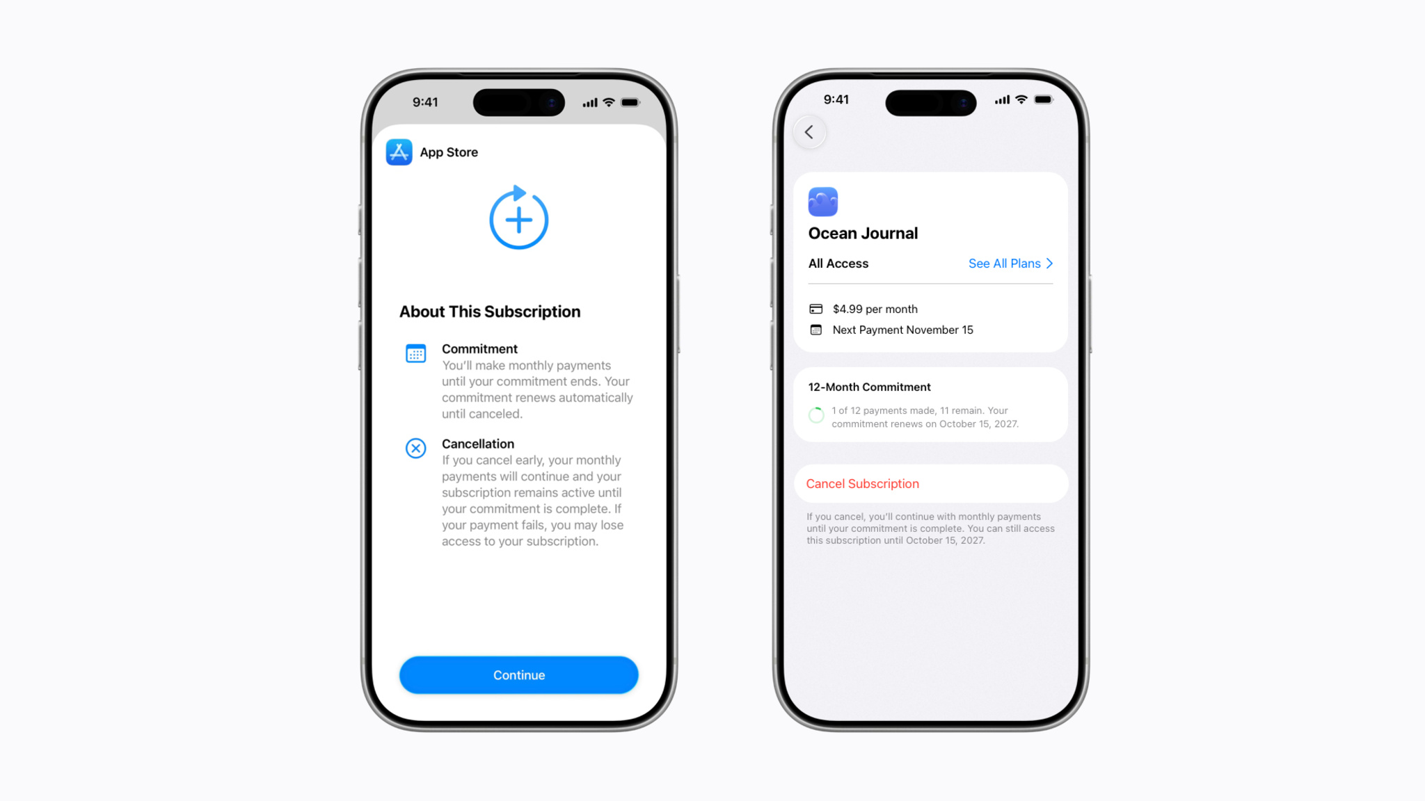 Apple Monthly Subscription